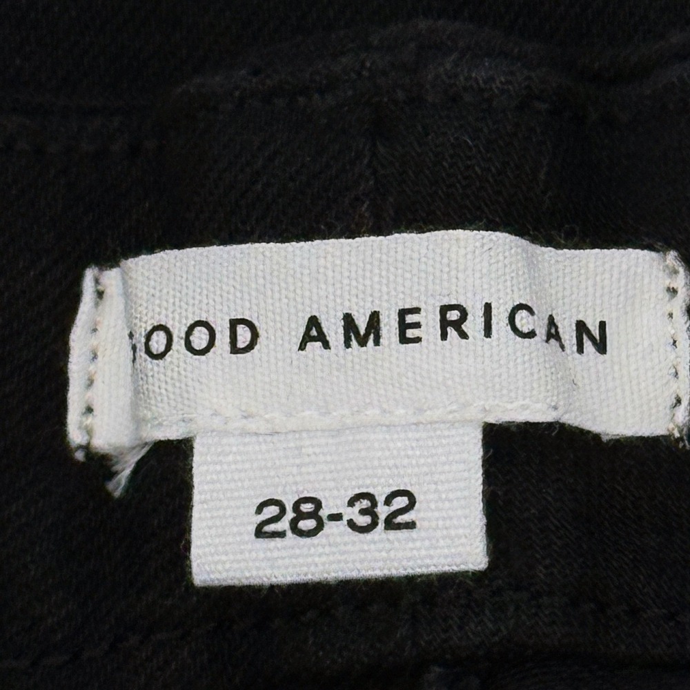 Good American Jeans Women Size 28-32 Black Good Leg Straight Stretch Denim NEW - Picture 4 of 16
